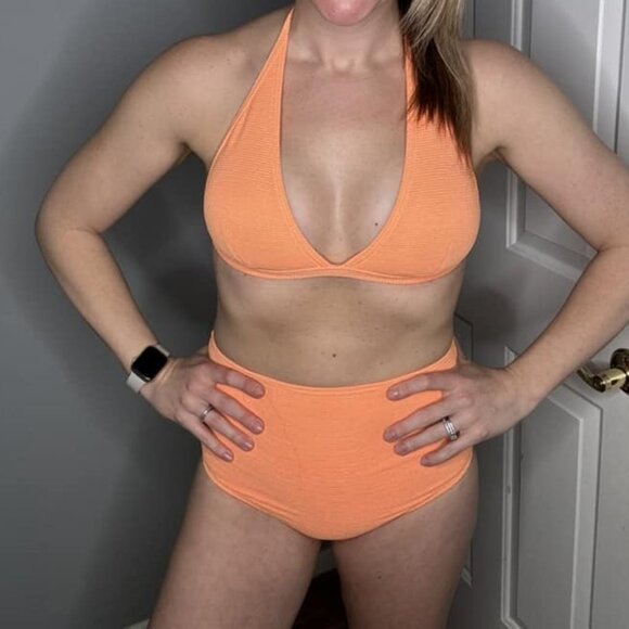 Zyia Orange Pfeiffer Beach Bikini Top - Picture 3 of 4